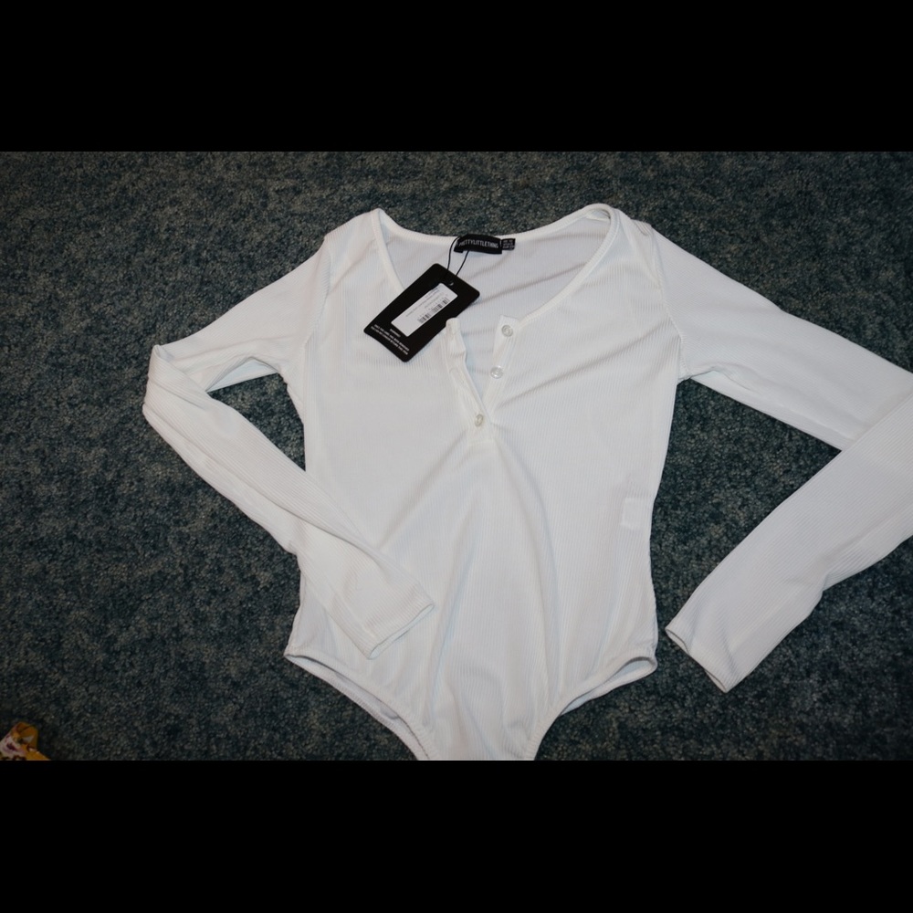 PrettyLittleThing White Bodysuit